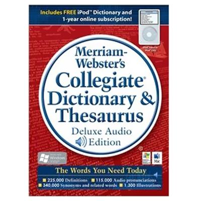 Merriam-Websters Collegiate Dictionary & Thesaurus - Deluxe Audio Edition