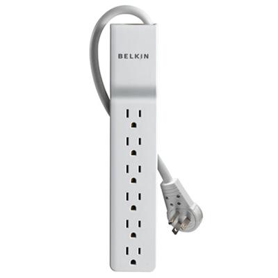 Belkin BE106000 06R Home Office Surge Protector Surge protector output connectors 6