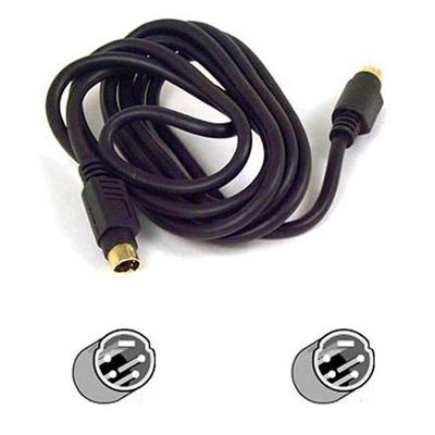 Belkin F8V308 06 PRO Gold Series Video cable S Video 4 pin mini DIN M to 4 pin mini DIN M 6 ft coaxial black