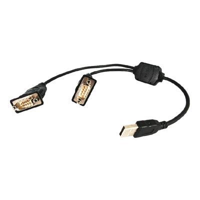 StarTech.com ICUSB232C2 2 Port USB to RS232 Serial DB9 Adapter Cable Serial adapter USB RS 232 x 2