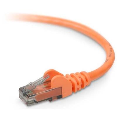 Belkin A3L980 05 ORG S High Performance Patch cable RJ 45 M to RJ 45 M 5 ft UTP CAT 6 molded snagless orange B2B for Omniview SMB 1x16 S