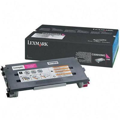 Lexmark C500H2MG High Yield magenta original toner cartridge for C500n X500n 502n