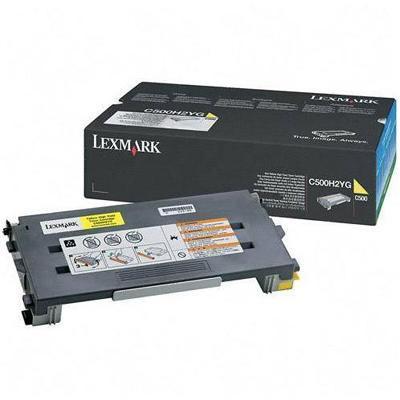 Lexmark C500H2YG High Yield yellow original toner cartridge for C500n X500n 502n