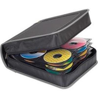 Targus CityGear 320 Capacity CD/DVD Case - Case for CD/DVD discs - 320 discs - nylon - gray  black