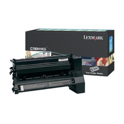 Lexmark C780H1KG High Yield black original toner cartridge LCCP LRP for C780dn 780dtn 780n 782dn 782dtn 782n X782e 782e MFP 782e Page Plus Solu
