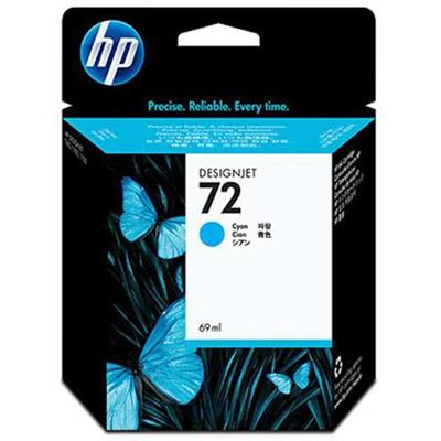 HP Inc. C9398A 72 69 ml cyan original ink cartridge for DesignJet SD Pro MFP T1100 T1120 T1200 T1300 T2300 T610 T620 T770 T790 T795