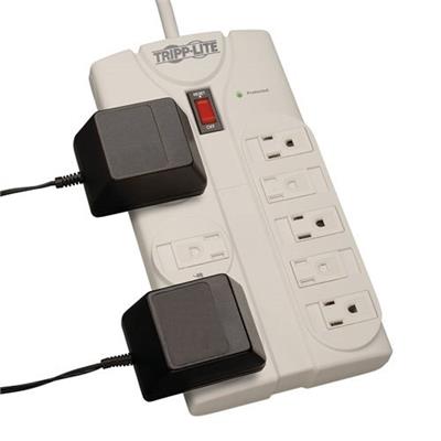 TrippLite TLP825 Surge Protector Power Strip 120V 5 15R 8 Outlet 25 Cord 1440 Joule Surge protector 15 A AC 120 V output connectors 8 gray