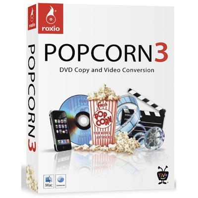 Popcorn 3 lets you easily make high quality copies of your DVDs and movies  or convert video for playback on a broad range of consumer devices.