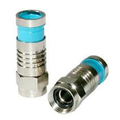 Cables To Go 41079 Compression F-Type Connector with O-RING for RG6 QUAD - Antenna connector - F connector - quad shielded - anodized (pack of 50) Cables To Go 41079 Compression F-Type Connector with O-RING for RG6 QUAD - Antenna connector - F connector - quad shielded - anodized (pack of 50)