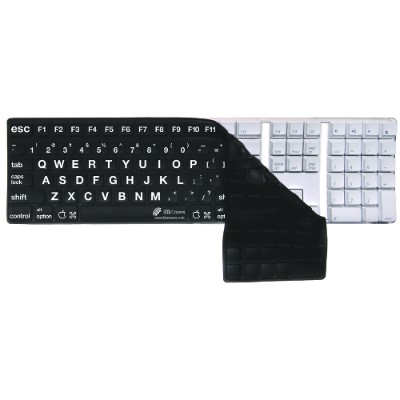 KB Covers LT K B Large Type Keyboard Cover for Apple Keyboard Apple Wireless Keyboard Black