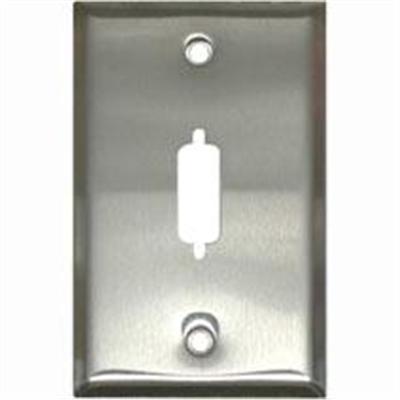 Cables To Go 37101 Mounting plate - stainless steel - 1 port Cables To Go 37101 Mounting plate - stainless steel - 1 port