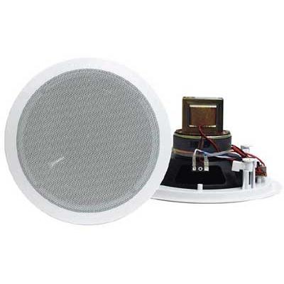 6.5'' Two-Way In-Ceiling Speakers w/70V Transformer