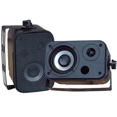 Pyle PDWR30B 3.5'' Indoor/Outdoor Waterproof Speakers - Black Pair Pyle PDWR30B 3.5'' Indoor/Outdoor Waterproof Speakers - Black Pair