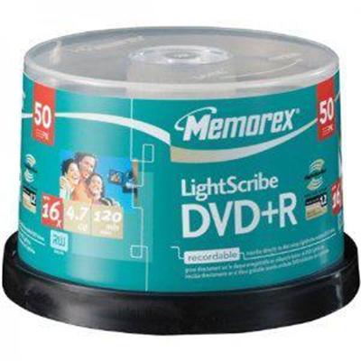 LightScribe - DVD+R x 50 - 4.7 GB - storage media
