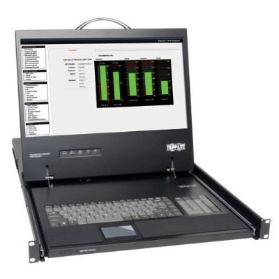 TrippLite B021 000 19 1U Rack Mount Console with 19 in. LCD