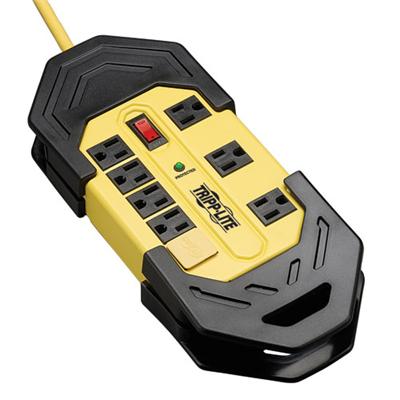 TrippLite TLM825SA Safety Surge Protector 120V 8 Outlet Metal 25 Cord OSHA Surge protector 15 A AC 120 V output connectors 8 black yellow