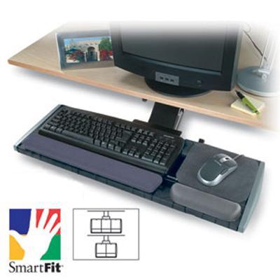 Kensington K60719us Long Neck Modular Platform With Smartfit System - Keyboard And Mouse Platform With Wrist Pillow - Black