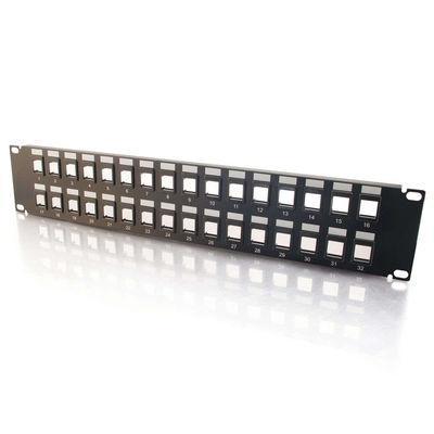 Cables To Go 03857 12-Port Blank Keystone/Multimedia Patch Pane - Patch panel - black - 1U - 19 - 12 ports Cables To Go 03857 12-Port Blank Keystone/Multimedia Patch Pane - Patch panel - black - 1U - 19 - 12 ports