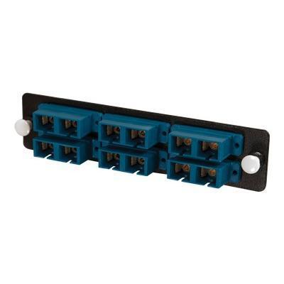 Cables To Go 31107 Q-Series Fiber Distribution System 12-STRAND SC DUPLEX ZIRCONIA INSERT SM BLUE SC - Patch panel adapter - black Cables To Go 31107 Q-Series Fiber Distribution System 12-STRAND SC DUPLEX ZIRCONIA INSERT SM BLUE SC - Patch panel adapter - black