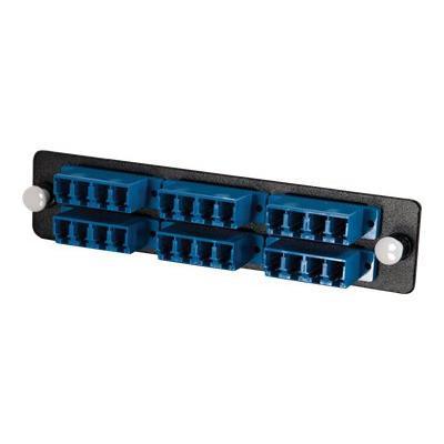 Cables To Go 31125 Q-Series Fiber Distribution System 24-STRAND LC QUAD ZIRCONIA INSERT SM BLUE LC - Patch panel adapter - black Cables To Go 31125 Q-Series Fiber Distribution System 24-STRAND LC QUAD ZIRCONIA INSERT SM BLUE LC - Patch panel adapter - black
