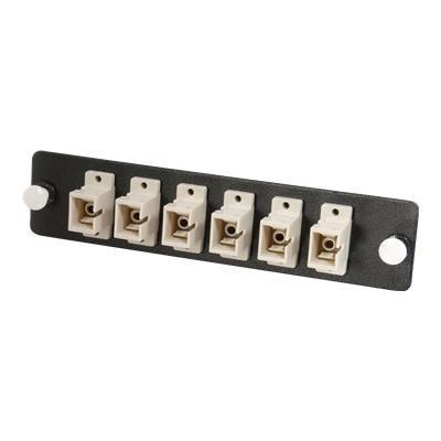 Cables To Go 31109 Q Series Fiber Distribution System 12 STRAND SC PB INSERT MM BEIGE SC Patch panel adapter beige