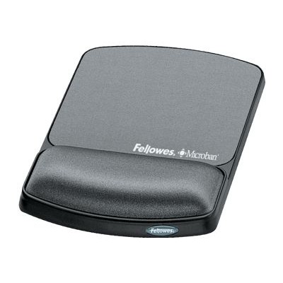 Fellowes 9175101 Mouse Pad with Microban Protection Mouse pad with wrist pillow graphite