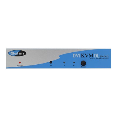 2x1 DVI KVM DL Switcher - KVM / audio switch - desktop