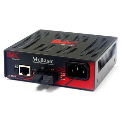 Imc Networks 855-10932 Mcbasic - Fiber Media Converter - Fast Ethernet - 100base-fx  100base-tx - Rj-45 / Sc Single Mode - Up To 24.9 Miles - 1310 Nm