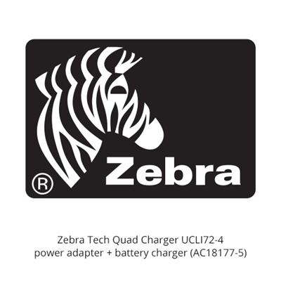 Zebra Tech AC18177 5 Quad Charger UCLI72 4 Power adapter battery charger United States for P N AK17463 005 AK18026 002 AT16004 1 AT16293 1