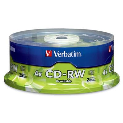 Verbatim 95169 25 x CD RW 80min 2x 4x spindle