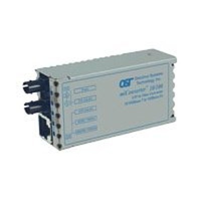 Omnitron Systems 1200-0-1 Miconverter Gx - Fiber Media Converter - Gigabit Ethernet - 1000base-t  1000base-x - Rj-45 / St Multi-mode - Up To 722 Ft - 850 Nm