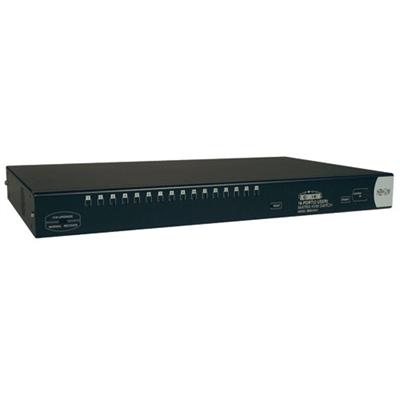 TrippLite B060 016 2 NetDirector 16 Port Cat5 Matrix KVM Switch 1U Rack Mount 2 User