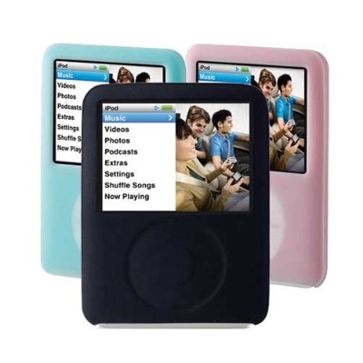 Silicone Sleeve for iPod nano Third Generation - Black