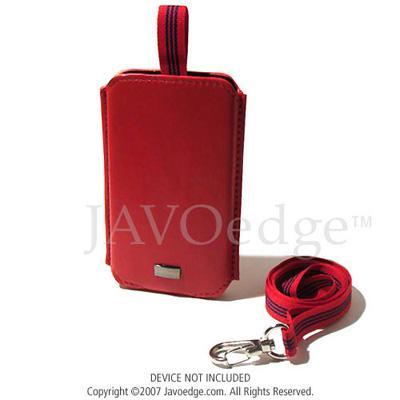 Pull Out Leather Case for Apple iPod Touch 8GB/16GB - Red