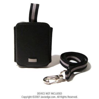 Pull Out Leather Case for Apple iPod Nano 3rd Gen 4GB - Black