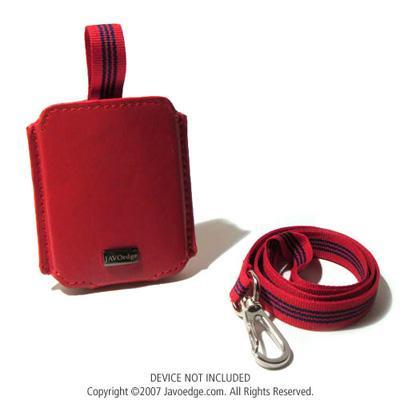 Pull Out Leather Case for Apple iPod nano 3rd Gen 4GB - Red