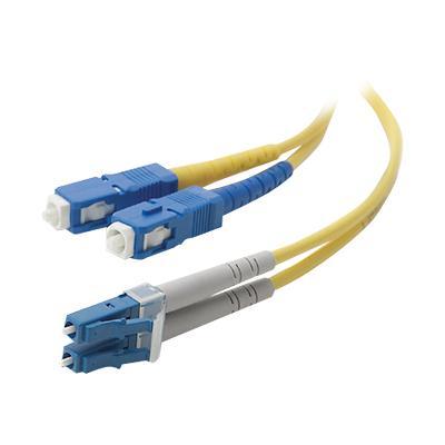 Belkin F2F802L7 50M Patch cable LC PC single mode M to SC PC single mode M 164 ft fiber optic 8.3 125 micron yellow