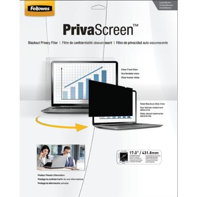 Fellowes 4801001 PrivaScreen Blackout Privacy Filter - 17.0 Wide Fellowes 4801001 PrivaScreen Blackout Privacy Filter - 17.0 Wide