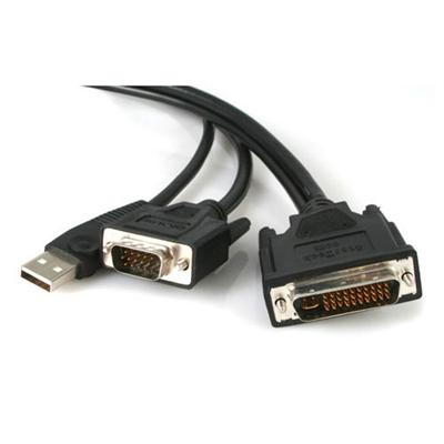 StarTech.com M1VGAUSB6 6 ft M1 to VGA Projector Cable with USB Projector cable M1 DA M to USB HD 15 M 6 ft black