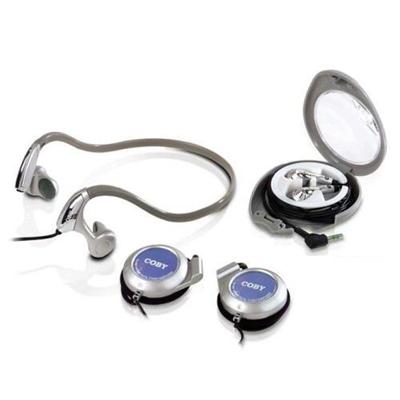 Combo 3-in-1 Neckband Earphones Ear Clip Headphones and Stereo Earphones
