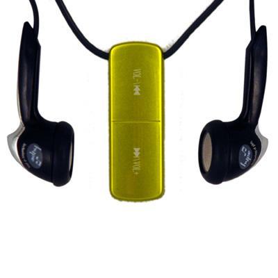 Hype 1GB Water-Resistant MP3 Player Necklace - Green