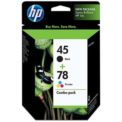 45 78 Combo-pack Inkjet Print Cartridges by HP