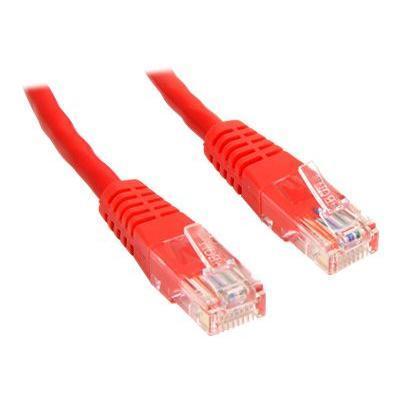 StarTech.com M45PATCH3RD 3 ft Red Cat5e Cat 5 Molded Patch Cable 3ft Patch cable RJ 45 M to RJ 45 M 3 ft UTP CAT 5e molded red