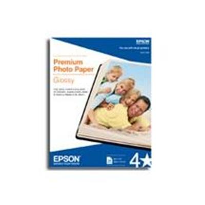 Epson S042183 Premium Glossy Photo Paper Photo paper high glossy resin coated 10.4 mil bright white Letter A Size 8.5 in x 11 in 252 g m² 25 s