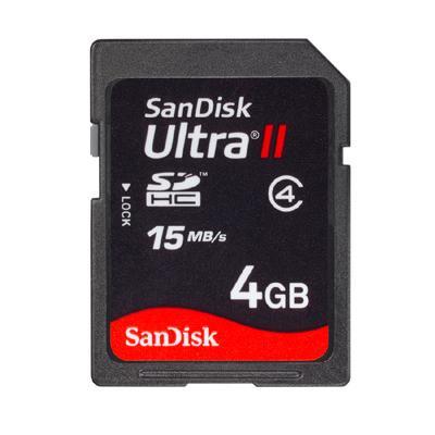 Ultra flash memory card - 4GB - SDHC