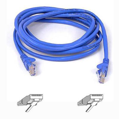 Belkin A3L980 02 BLU S High Performance Patch cable RJ 45 M to RJ 45 M 2 ft UTP CAT 6 molded snagless blue B2B for Omniview SMB 1x16 SMB