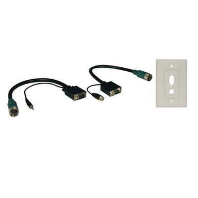 Tripplite Eza-vgaax-2 Easy Pull Type-a Connector Kit - Vga / Audio Cable Kit - 1 Ft