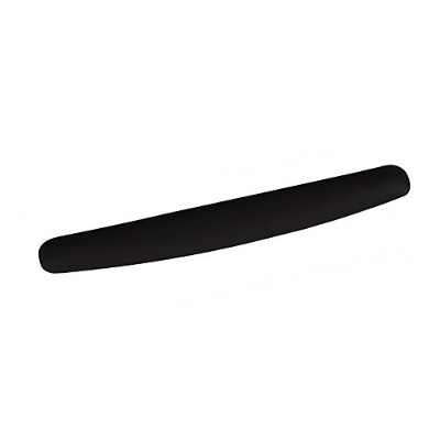 3M WR209MB Foam Wrist Rest for Keyboard with Antimicrobial Protection Black 18 in x 2.5 in x .75 in