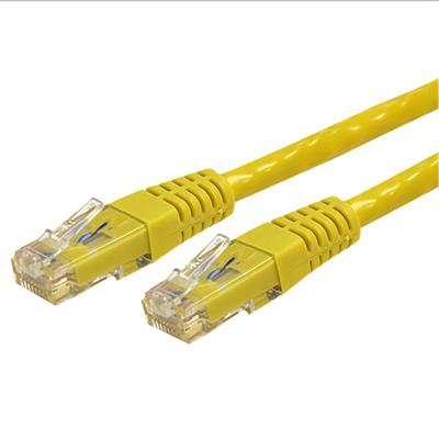StarTech.com C6PATCH7YL 7 ft Yellow Cat6 Cat 6 Molded Patch Cable 7ft Patch cable RJ 45 M to RJ 45 M 7 ft CAT 6 molded yellow