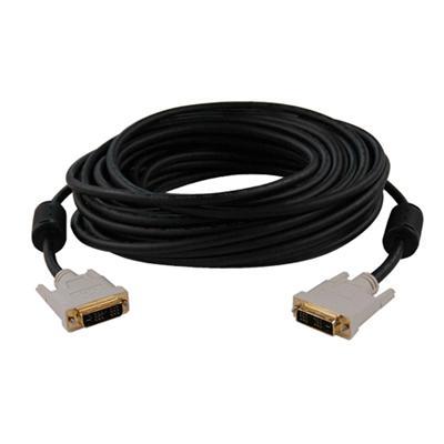 100ft Easy Pull All-in-One Cable/Connector Kit - DVI-D Single Link Monitor Cable w/ Connectors (DVI-D M to DVI-D M)